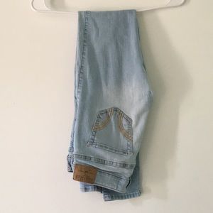 Light blue skinny jeans Hollister